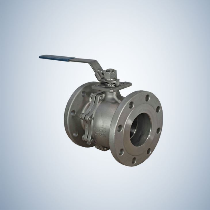 150Lbs Flange Ends 2 Piece Cast Steel Floating Ball Valve