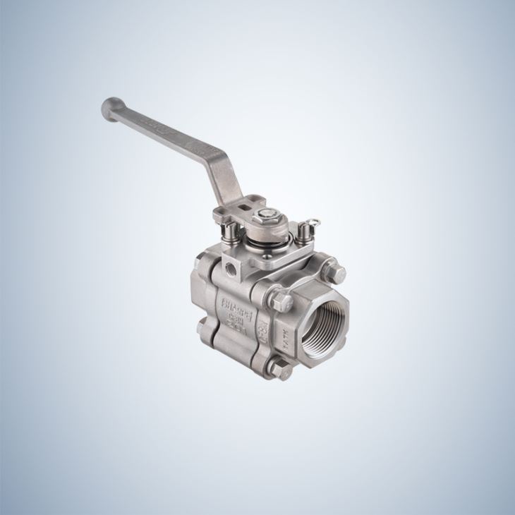 Cf8M Casting 3 Piece Bolted Ball Valve