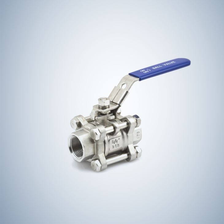 F316 3 Piece Bolted Ball Valve