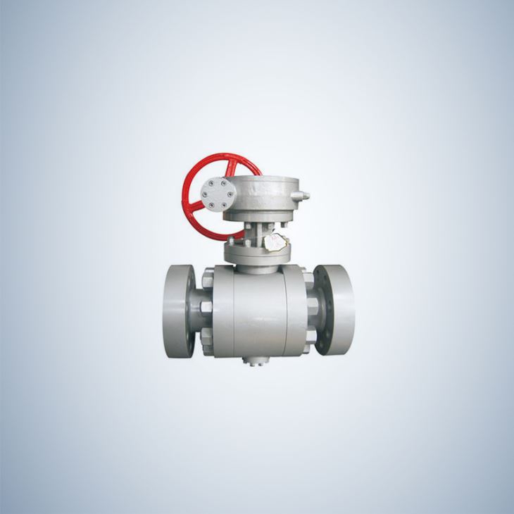 Flange Ends PTFE Seated Three Piece Fixed Ball Valve