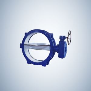 Design Cast Iron Double Offset Butterfly Valve