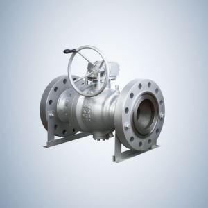 High Pressure Two Piece WCB Trunnion Ball Valve with Reduced Bore