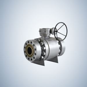 Split Body Gear Operated Flanged Ends Casting Trunnion Ball Valve