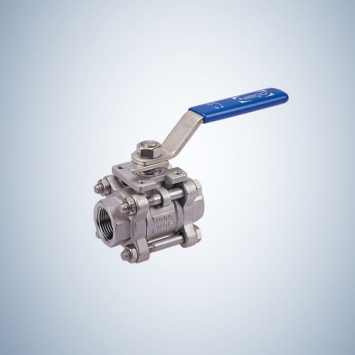 Socket Weld 1000 WOG Cast Steel 3 Piece Bolted Ball Valve