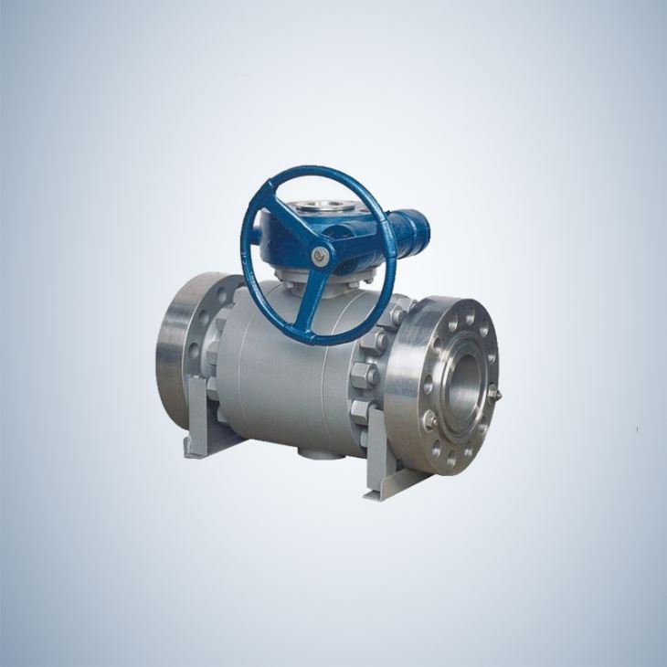 Split Body 3 Piece Flanged Type forged Steel Trunnion Ball Valve