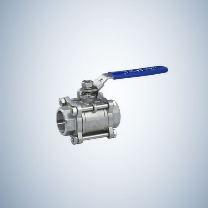 Stainless Steel 3 Piece Bolted Ball Valve