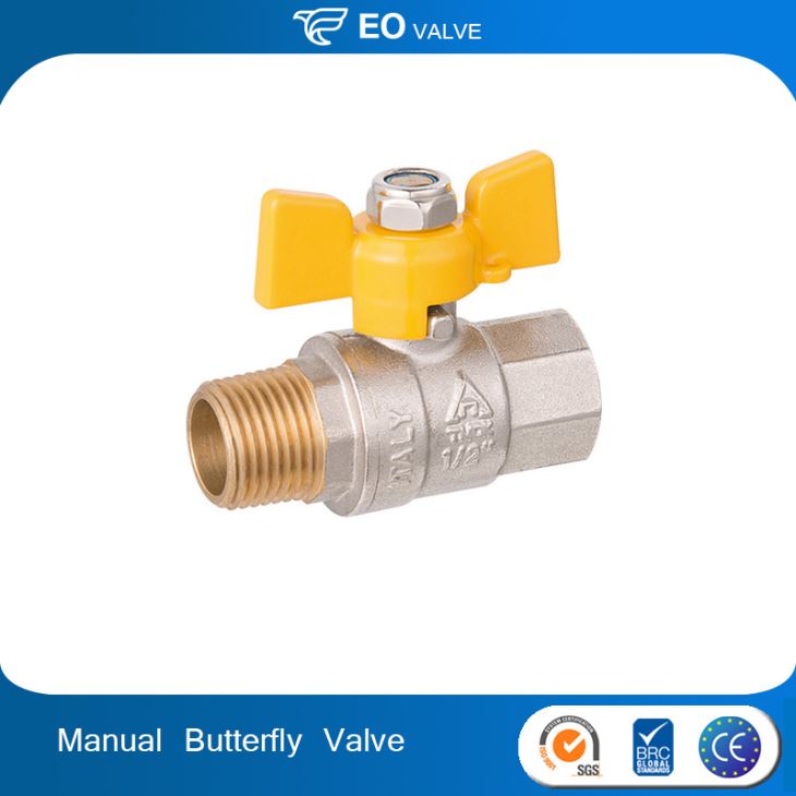 Butterfly Handle Copper Union Ball Valve Thread Ball Valve