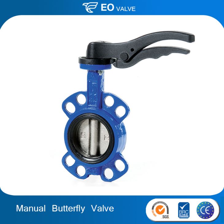 DN200 Manual Stainless Steel Wafer Butterfly Valve