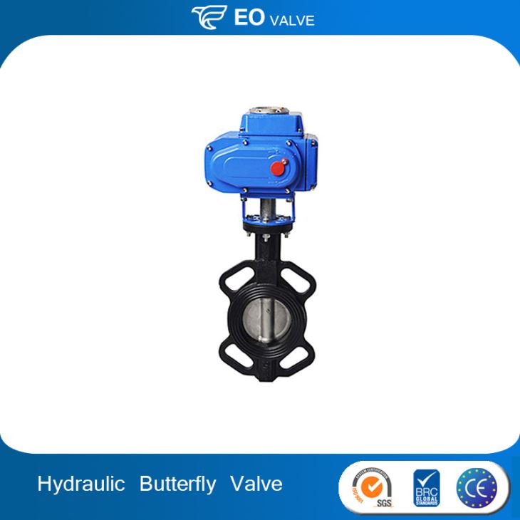 Exhaust Hydraulic Electric Actuator Butterfly Valve
