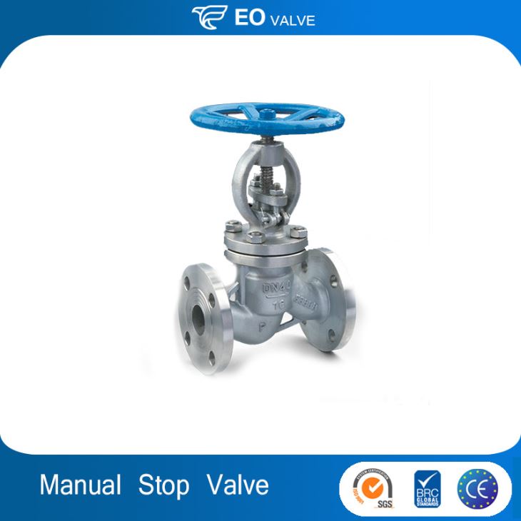 Manual Flanged Water Stainless Steel Stop Valve With Hand Wheel