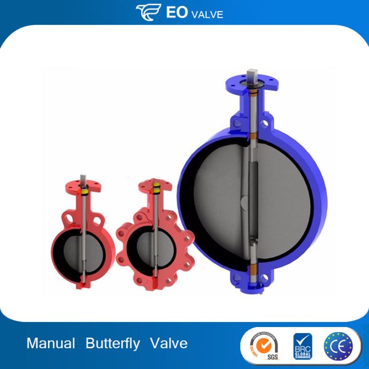 Manual U Type Flange Center Line Butterfly Valve