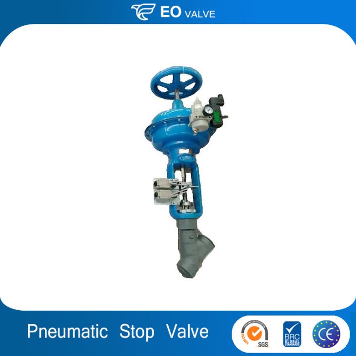 Molten Salts Pneumatic Stop Valve Globe Valve