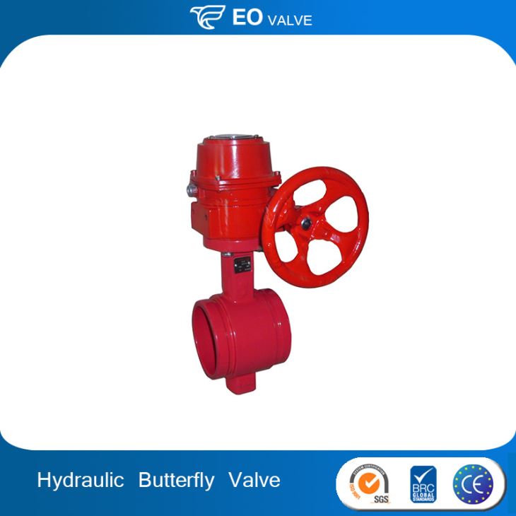 Motorized Control Grooved Butterfly Hydraulic Control Valve