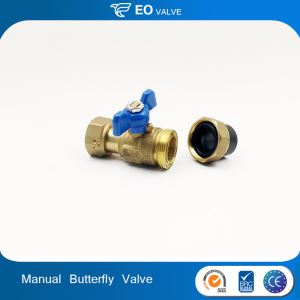 Butterfly Handle Brass PE Manual Ball Valve Union Valve