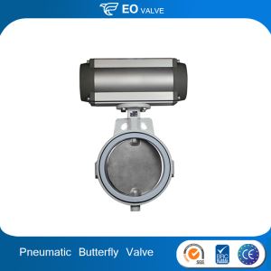 Carbon Steel Wafer Type Linear Pneumatic Butterfly Valve