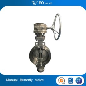 DN250 CF8M Manual Wafer Triple Offset Price Butterfly Valve