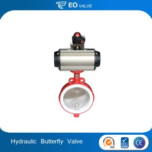 Food Grade Pneumatic Actuator Split Body Wafer Type Butterfly Valve