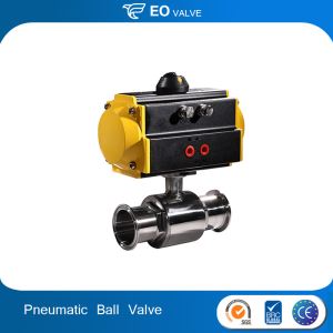 Stainless Steel Pneumatic Brass Ball Valve Sanitary Three Way Ball Valve