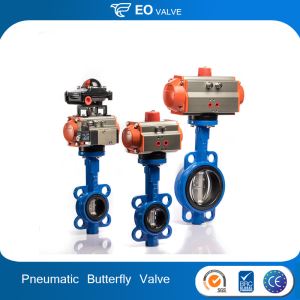 Wafer Connection Stainless Steel Pneumatic Butterfly Valve