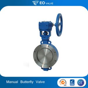 WCB Triple Eccentric Metal Seat 10 Inch Manual Wafer Butterfly Valve
